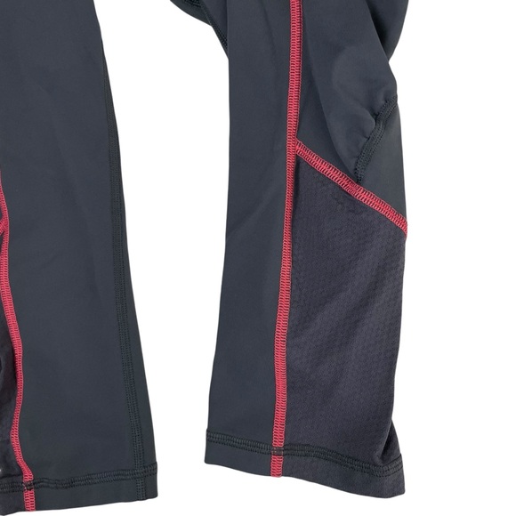 lululemon 4 Pace Rurched Side Crop Legging Gray Coral sz 4 - Picture 9 of 12
